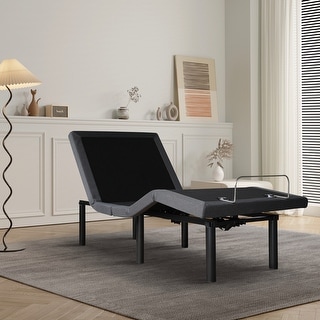 Twin XL Adjustable Bed Base Electric Bed Frame with Remote Control Folding Design