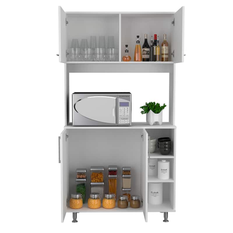 Pantry Cabinet for Kitchen, Dining Room,Living Room, White