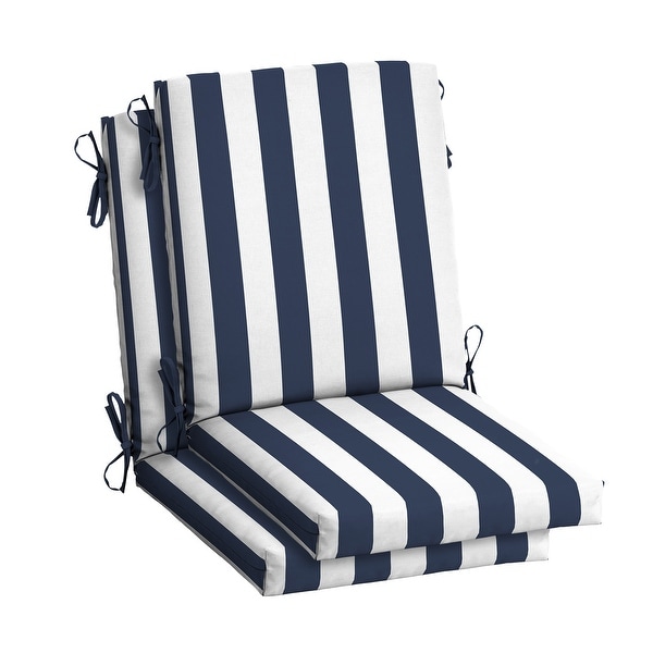 Blue and white sales outdoor chair cushions