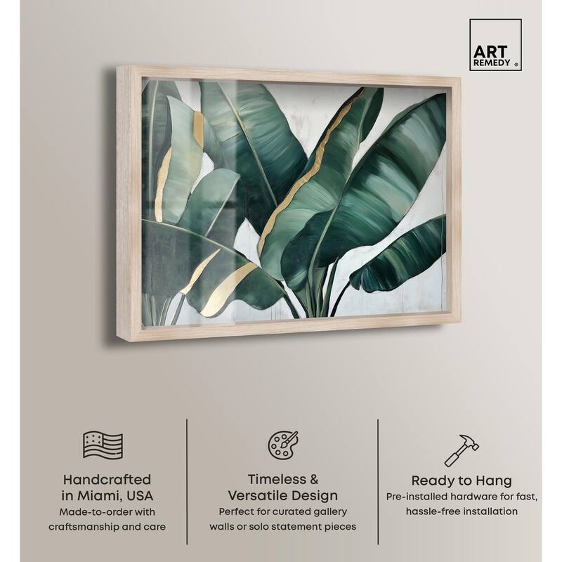 Jungle Jewel Jade I Shadowbox by Art Remedy