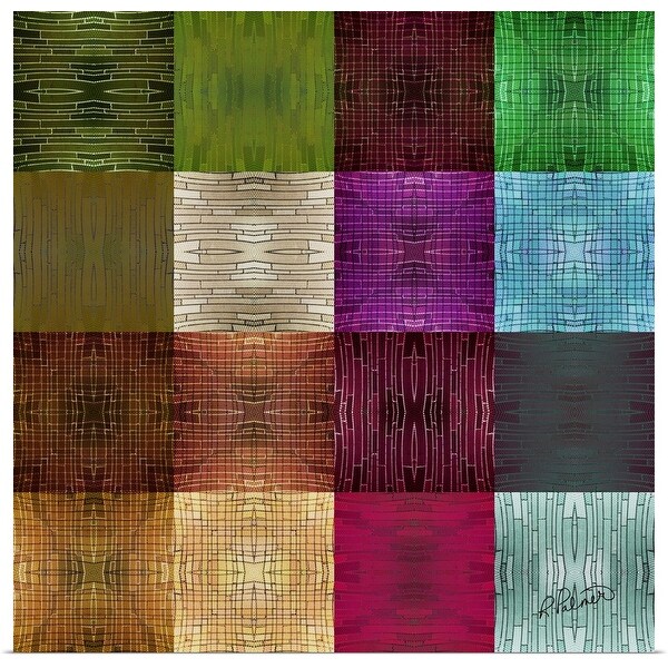 "Textured Squares" Poster Print