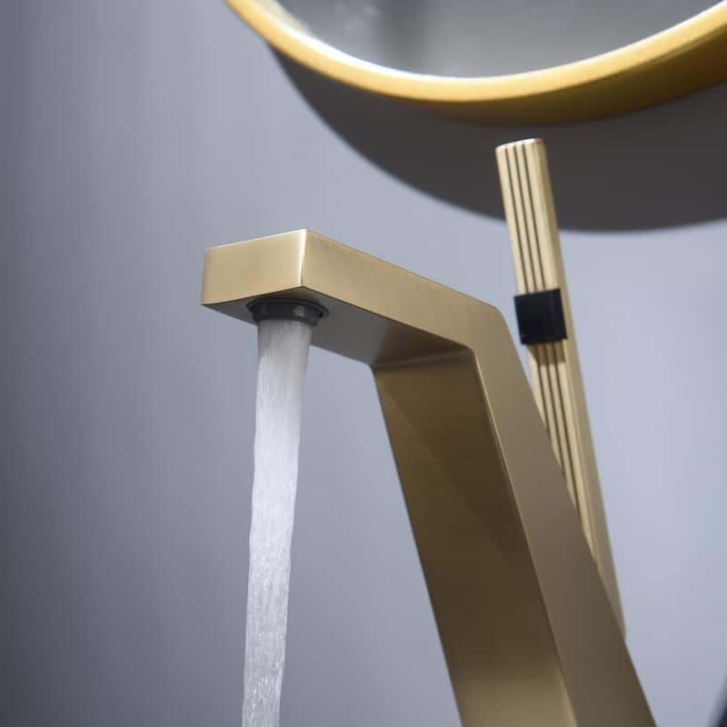 Solid Brass Single-handle Bathroom Vanity Sink Faucet