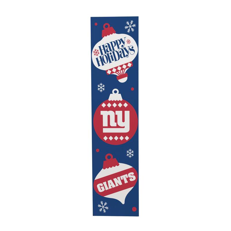47" Double Sided Seasonal Porch Leaner, New York Giants - 47" x 11.25"
