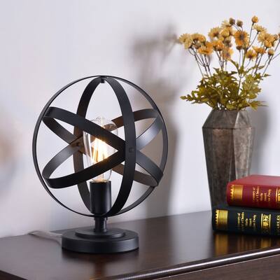 Gyroscope Black Accent Lamp