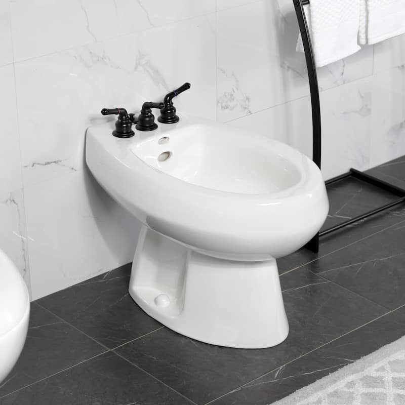 Magellan Three-Handle Deck Mount Bidet Faucet