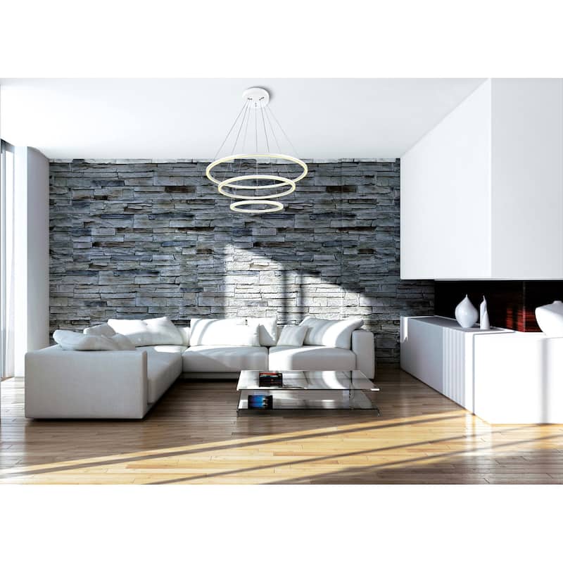Chalice LED Chandelier With White Finish