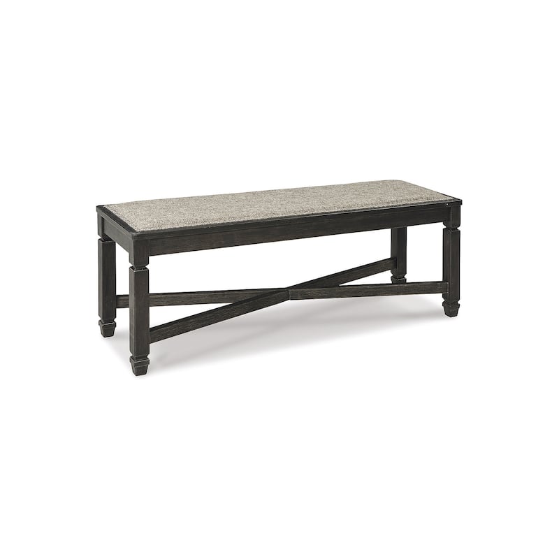 Signature Design By Ashley Tyler Creek Upholstered Dining Bench - Black/Grayish Brown