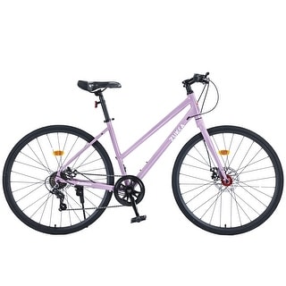 Hybrid Bike Light Purple Road Bike City Bicycle Commuter Bikes