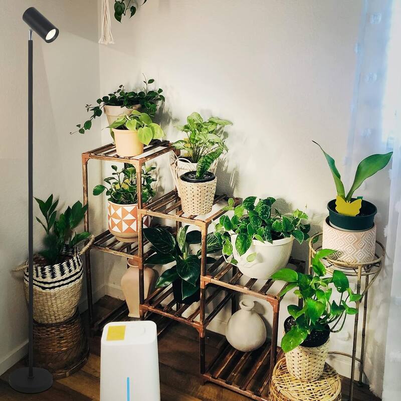 Grow Lights Stand for Indoor Plants Full Spectrum Tall Plant Light Growing with 20W COB Plant Light Bulb,4/8/12H Timer