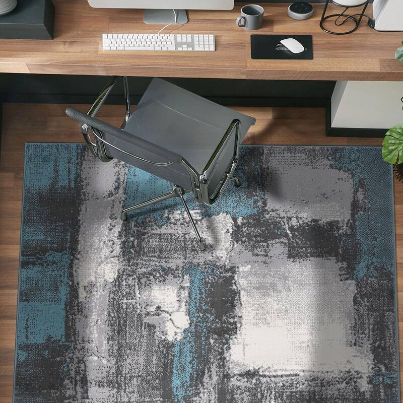 World Rug Gallery Contemporary Abstract Area Rug