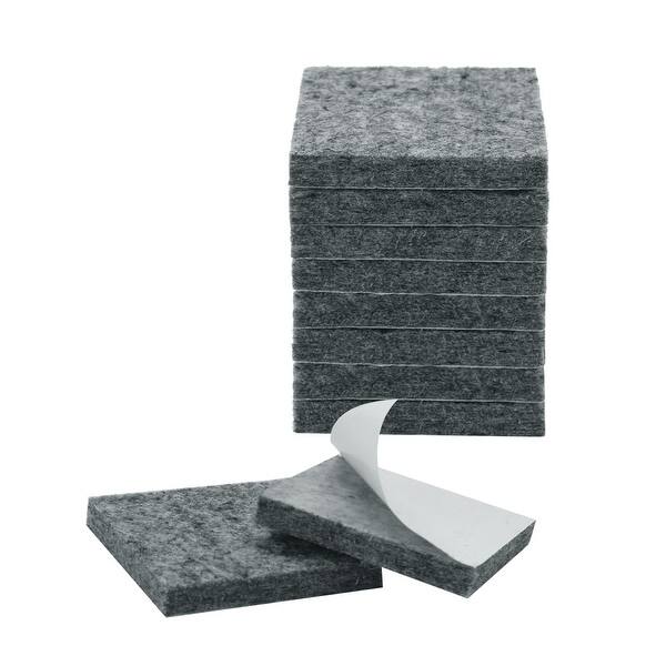 10pcs Felt Furniture Pads Square 1 1 2 Floor Protector For Chair Leg Gray Overstock 28851985