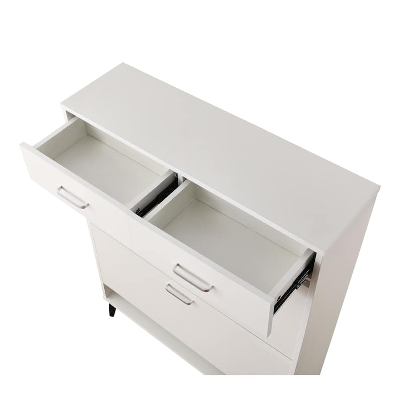 Large size Shoe Cabinet,Free Standing Tipping Bucket Shoe Rack Organizer