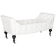 preview thumbnail 4 of 4, Safavieh En Vogue Georgette White Bench - 57.1" x 23.2" x 24.2"