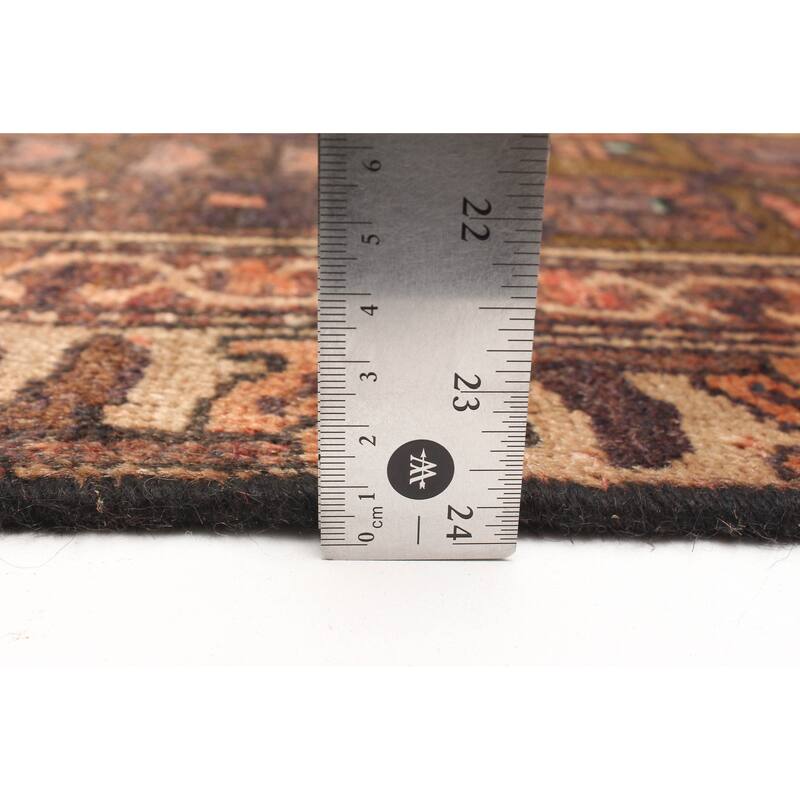 ECARPETGALLERY Hand-knotted Kayseri Vintage Dark Brown Wool Rug - 3'1 x 5'0