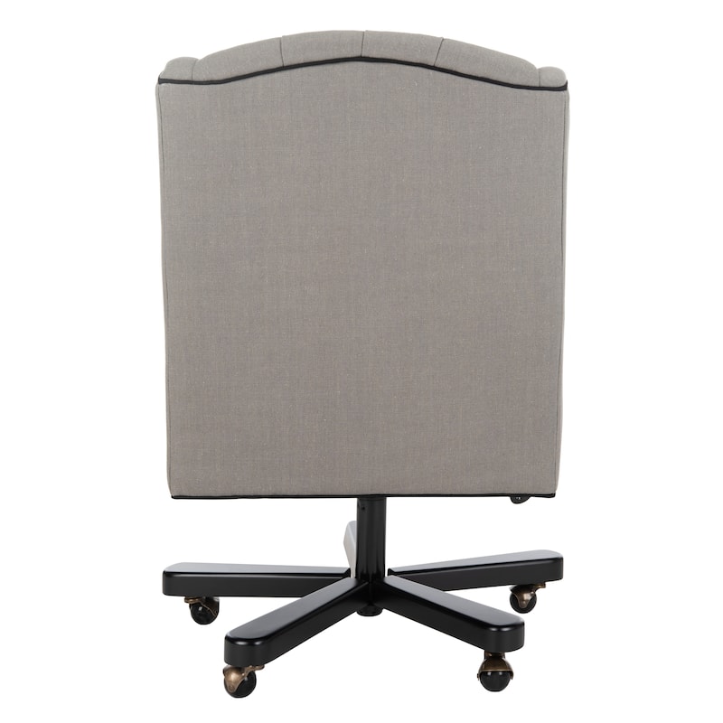 SAFAVIEH Quiana Adjustable Swivel Granite/ Black Desk Chair - 26.4" W x 30.9" D x 39.8" H - 26Wx31Dx40H