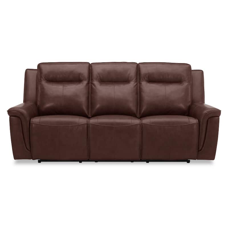 Liberty Furniture Avery Power Reclining Sofa Couch Cognac Leather - Width 88'' x Dept 39'' x Height 41''
