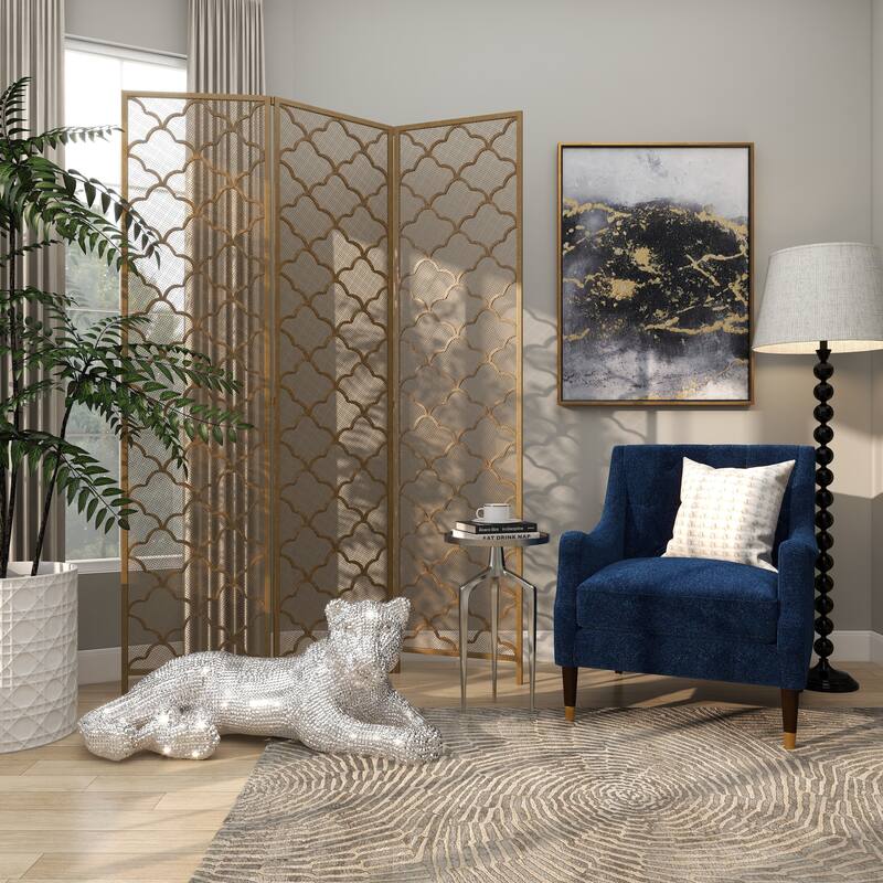 Polystone Floor Leopard Sculpture with Carved Faceted Diamond Exterior - Black or Silver