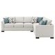 preview thumbnail 6 of 16, Ashford Chenille Upholstered Sleeper Sectional Sofa Greige