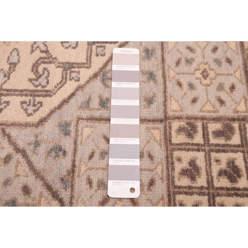 ECARPETGALLERY Hand-knotted Mamluk Light Grey Wool Rug - 6'0 x 8'9