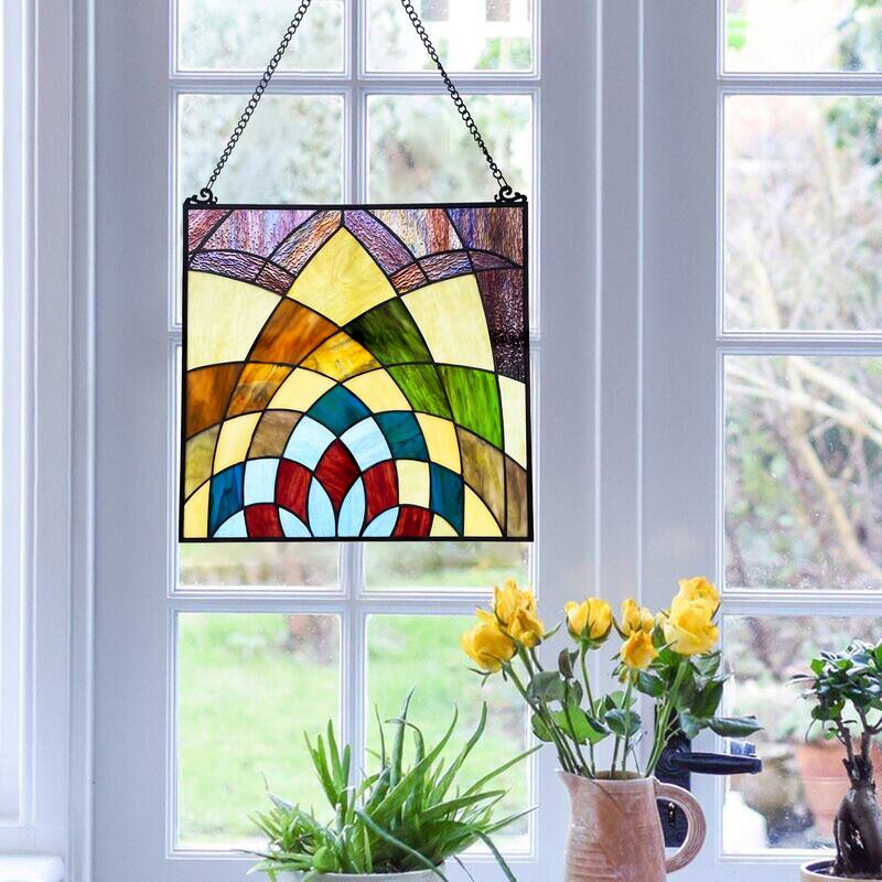 Geometric Design Window Panel/Sun Catcher - M