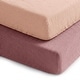 preview thumbnail 8 of 24, Muslin Cotton Fitted Crib Sheet, 2 Pack by Comfy Cubs Mauve and Blush
