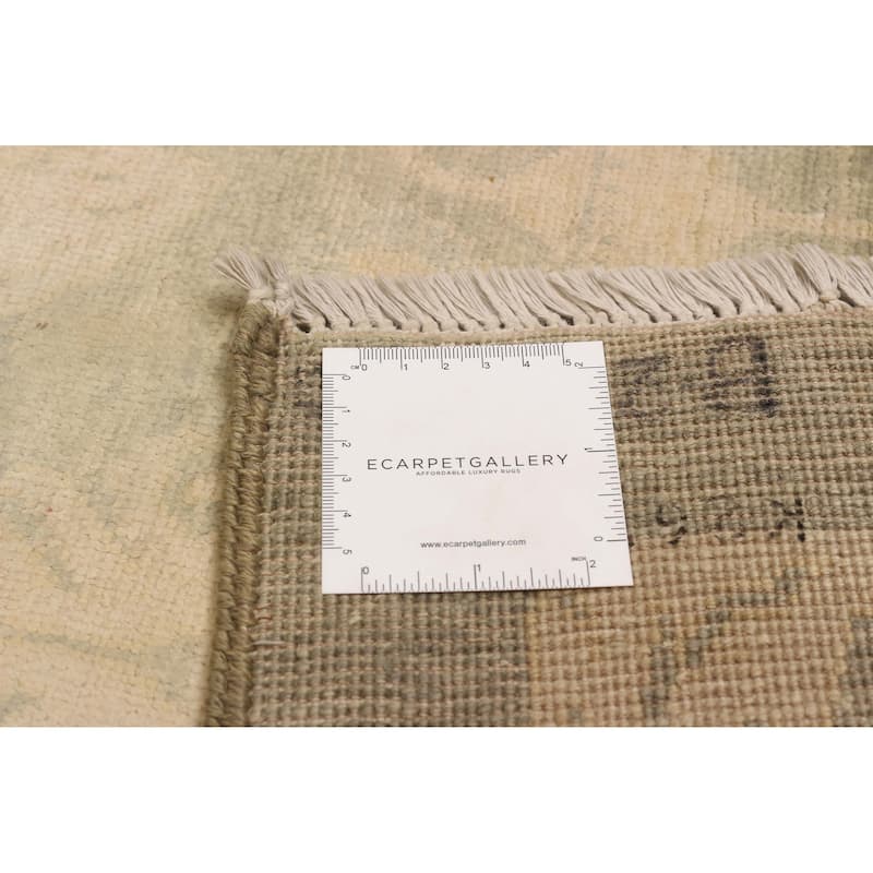 ECARPETGALLERY Hand-knotted Heritage Olive Silk Rug - 8'11 x 11'9