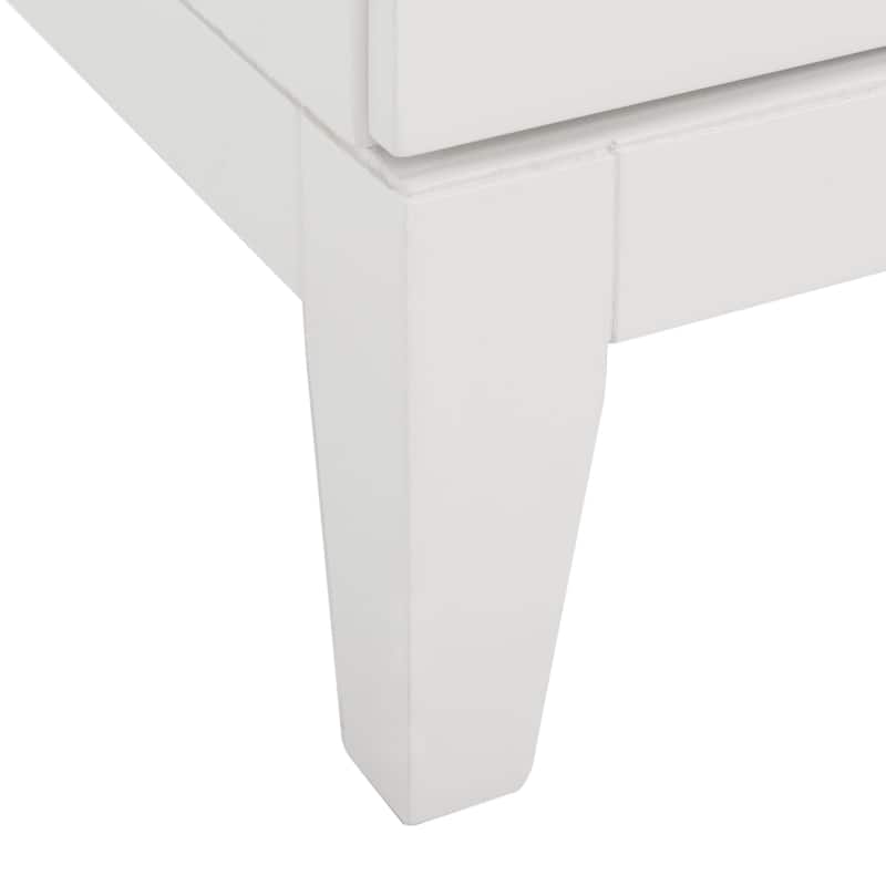 SAFAVIEH Zoey White/Gold 2-Drawer Nightstand