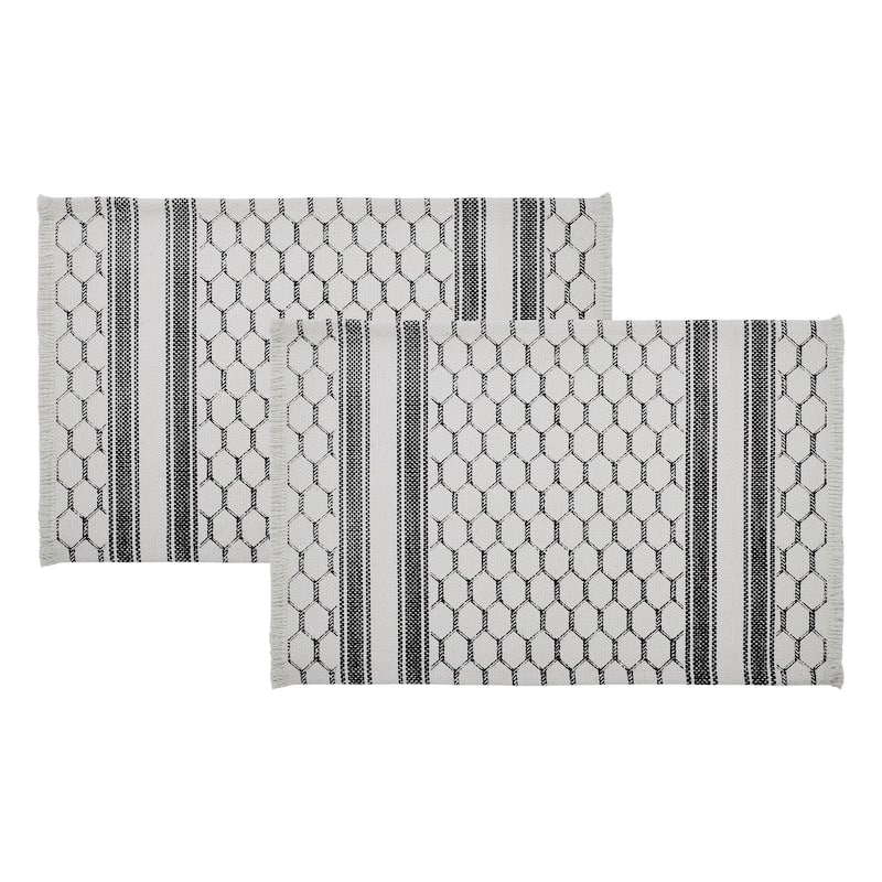 Custom House Burgundy Tan Jacquard Placemat Set of 2 13x19