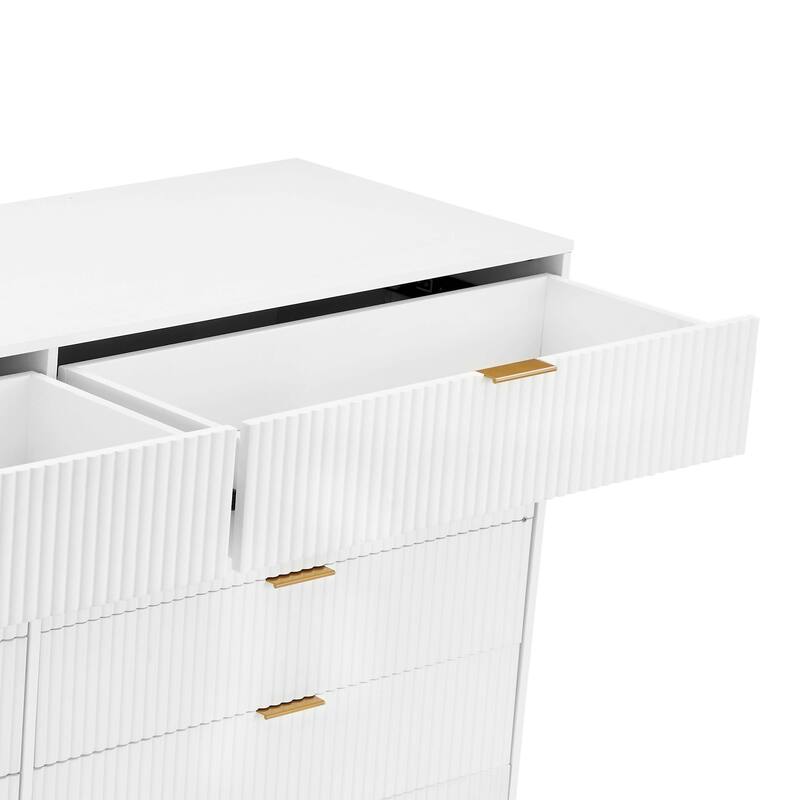 Manhattan Comfort 3-Piece Dumbo Modern Multi Dresser Nighstand Set