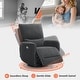 preview thumbnail 39 of 55, MCombo Power Swivel Rocker Recliner with Lumbar Support, Electric Nursery Glider Recliner Chair