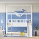 preview thumbnail 2 of 14, Wooden House Bunk Bed with Convertible Slide and Ladder,Twin Over Twin