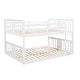 preview thumbnail 6 of 16, Full over Full Wood Bunk Bed with Ladder and Full-Length Guardrail