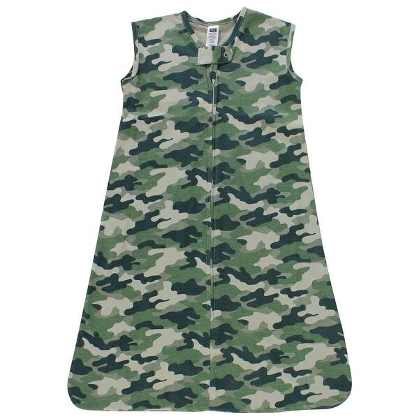 slide 1 of 1, Hudson Baby Cotton Sleeveless Wearable Sleeping Bag, Sack, Blanket, Camo 0-6 Months - Camo