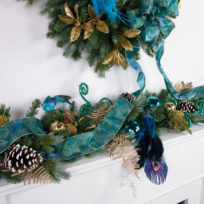 9' x 14" Blue Spruce Artificial Christmas Garland Unlit