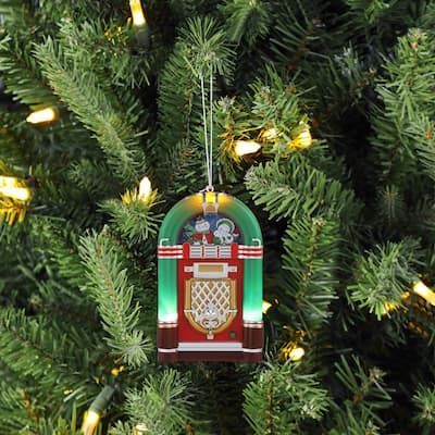 4.9" Retro Jukebox Ornament - Green