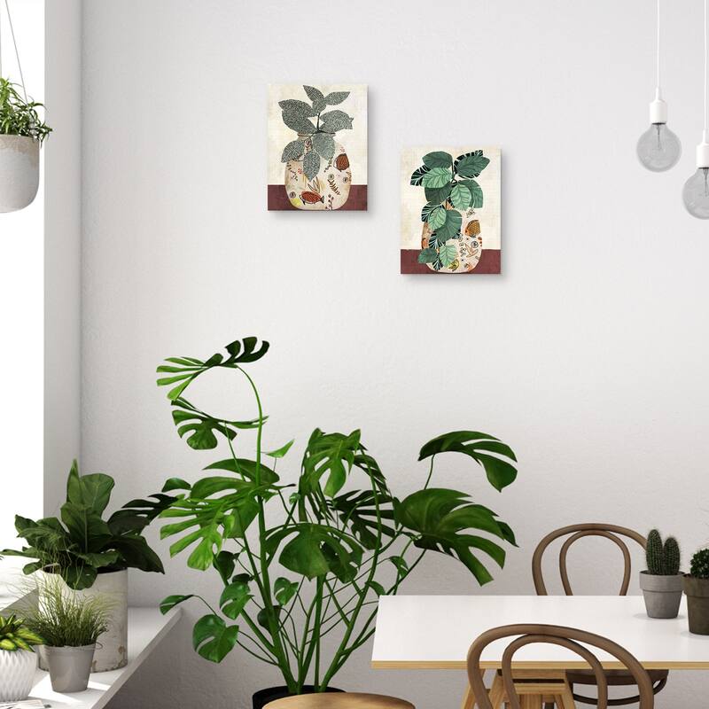 Fish Pots I & III Canvas Art Prints