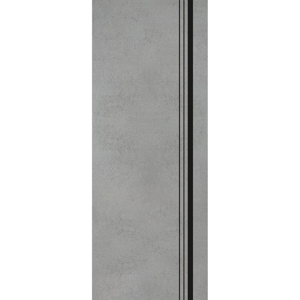 Slab Barn Door Panel 18 x 80 Planum 0011 Concrete with Sturdy Finished