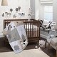 preview thumbnail 1 of 8, Lambs & Ivy Baby Farm Animals 5-Piece White/Taupe Baby Crib Bedding Set