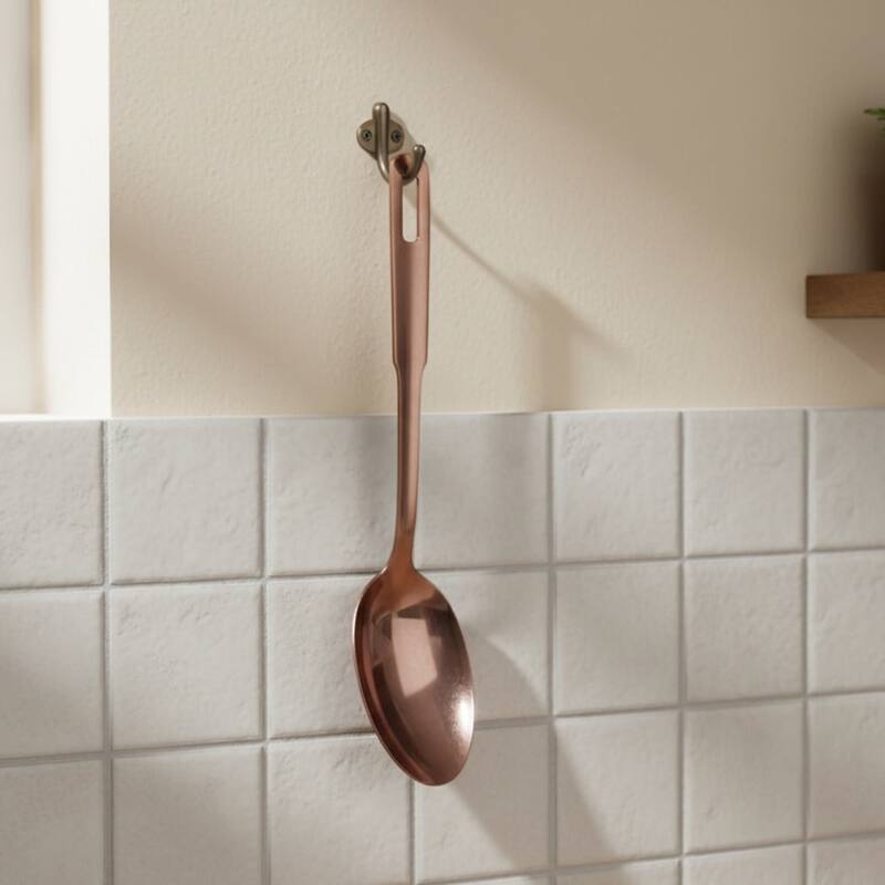 Amco 5-Piece Stainless Steel Cooking Utensil Set, Copper - 14" H