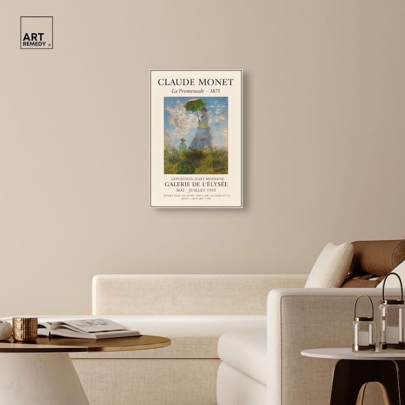 Woman with a Parasol Canvas by Art Remedy