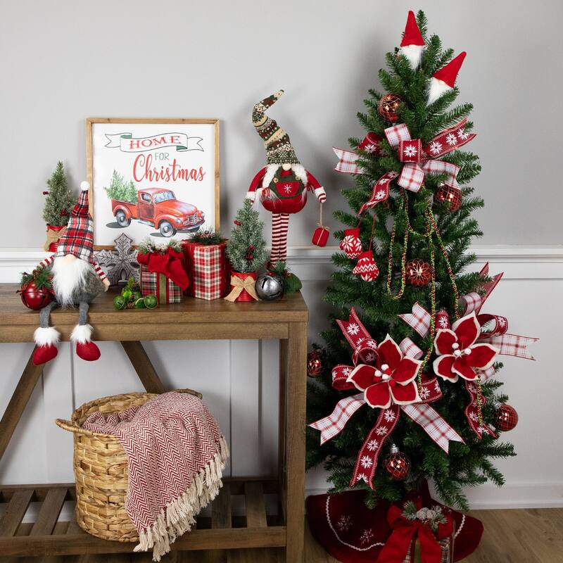 5' Winona Fir Artificial Wall Christmas Tree, Unlit - 5 Foot