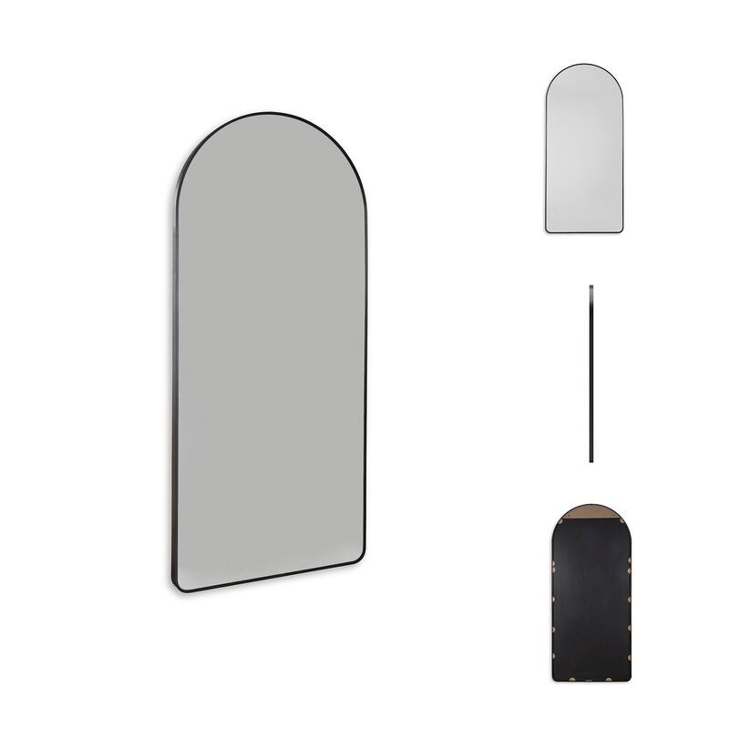 Signature Design by Ashley Sethall Black Floor Mirror - 30"W x 2"D x 68"H