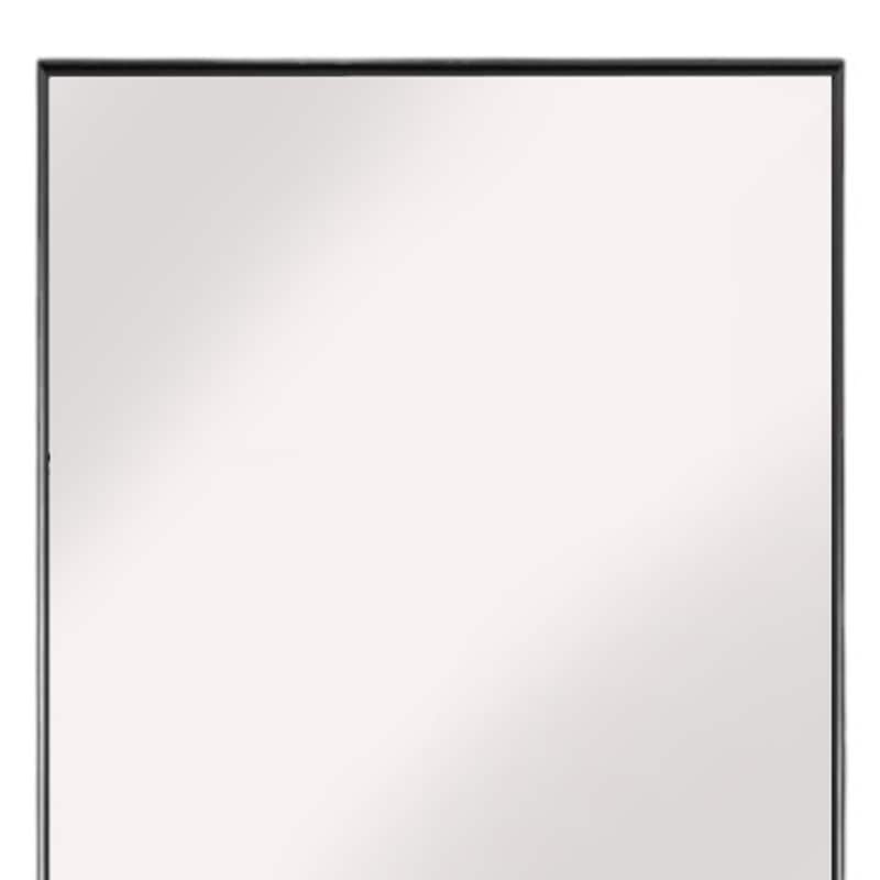 HomeRoots 59" Black Metal Framed Full Length Mirror - 19.7