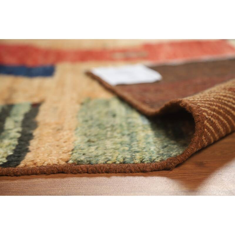 Abstract Moroccan Oriental Rug Handmade Contemporary Wool Carpet - 5'2" x 6'8"