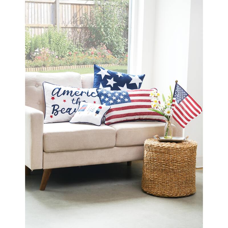 America The Beautiful Pillow