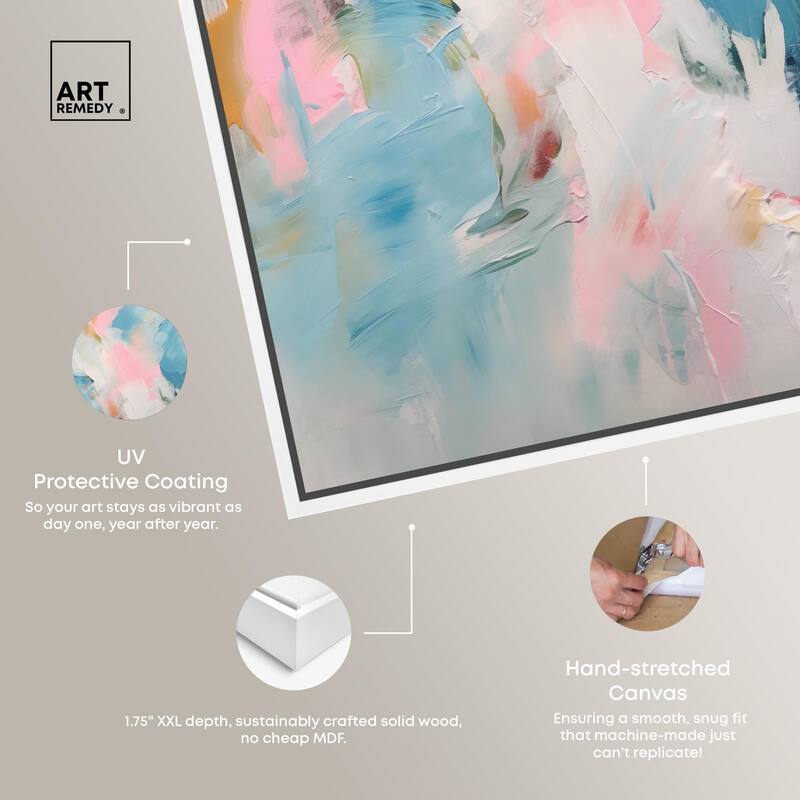 Neon Breeze I Canvas by Art Remedy