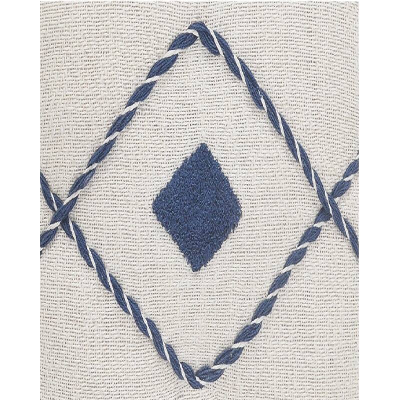 Sevita Coastal Edge Geometric Diamond Throw Pillow