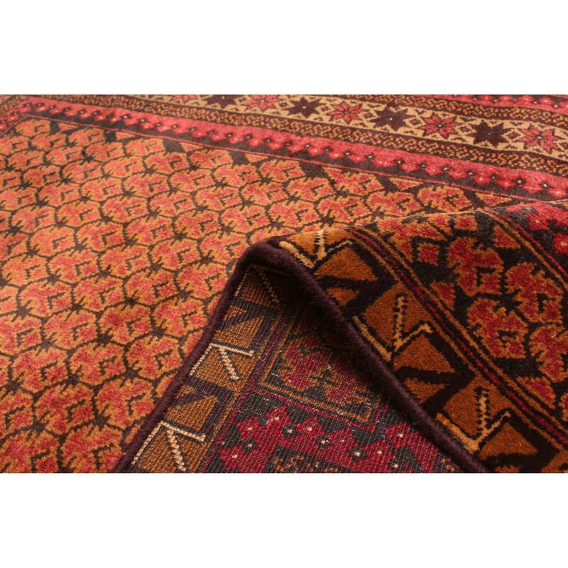 ECARPETGALLERY Hand-knotted Teimani Red Wool Rug - 2'8 x 4'2