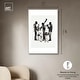 preview thumbnail 52 of 60, Bebop II Black Art Canvas Print by Art Remedy