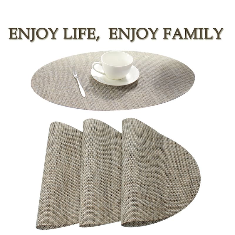 Washable Placemats Set of 4 Non-Slip Insulation Mats